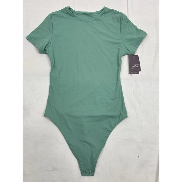 Auden size XS Luxe Stretch Fully Lined Short Sleeve Bodysuit New - Picture 4 of 5